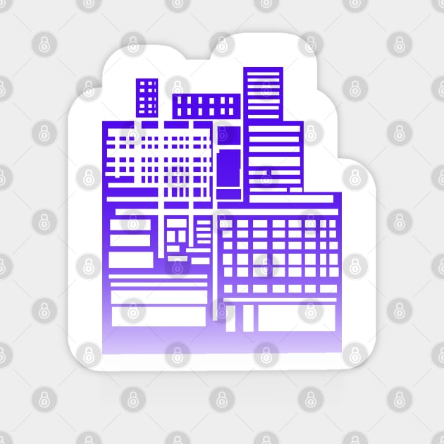 8-bit city Sticker by sketchbooksage